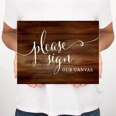 Rustic Wood Canvas Sign Sign 8.5x11 Image 2