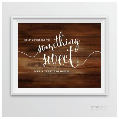 Rustic Wood Help Yourself Sign 8.5x11 Image 1