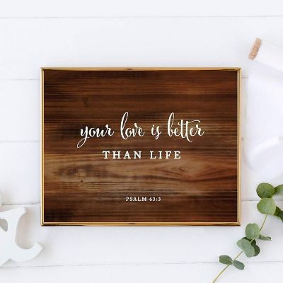 Rustic Wood Love Better Than Life 8.5x11 Image 1