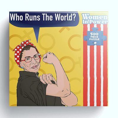 Ruth Bader Ginsberg RBG Jigsaw Puzzle 500pcs Women in Power Illustration Design All Ages Mighty Mojo Image 2