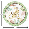 Safari Baby Animal Cheetah Dessert Plates, 24 ct Image 1