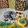 Safari Print Folding Hand Fans - 12 Pc. Image 1