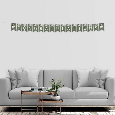 Sage Floral Congratulations - 4 x 5.5 Inch Image 2