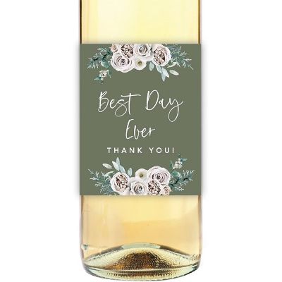 Sage Floral Wedding Best Day Ever Image 1