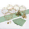 Sage Green & Gold Accent Centerpiece Kit for 6 Tables Image 1