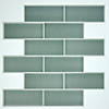Sage green ceramic sticktile Image 1