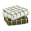 Sage Windowpane Oversized Washed Waffle Dishtowel, 2 Piece Image 1