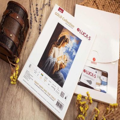 Saint Mary and The Child B617L Counted Cross-Stitch Kit Image 1