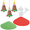 Sand Art Christmas Tree Necklace Craft Kit for 24 Image 1