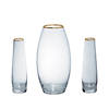 Sand Ceremony Cylinders with Gold Trim - 3 Pc. Image 1
