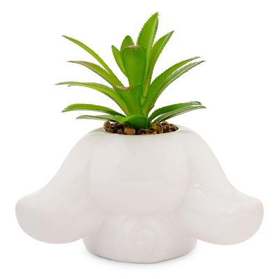 Sanrio Cinnamoroll 3-Inch Ceramic Mini Planter With Artificial Succulent Image 2