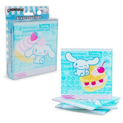 Sanrio Cinnamoroll Glass Coasters  Set of 4 Image 1