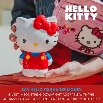 Sanrio Hello Kitty 6-Inch Ceramic Figural Coin Bank Storage Image 3