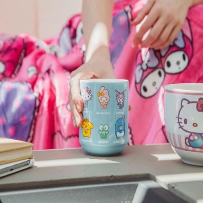 Sanrio Hello Kitty and Friends Drinking Boba Asian Ceramic Tea Cup  9 Ounces Image 2