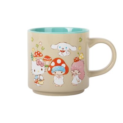 Sanrio Hello Kitty and Friends Mushroom Crew Single Stackable Ceramic Mug Image 1
