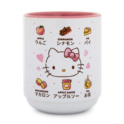Sanrio Hello Kitty Apple Icons Asian Ceramic Tea Cup  Holds 9 Ounces Image 1