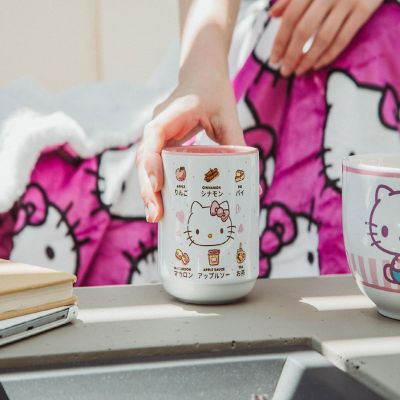 Sanrio Hello Kitty Apple Icons Asian Ceramic Tea Cup  Holds 9 Ounces Image 3