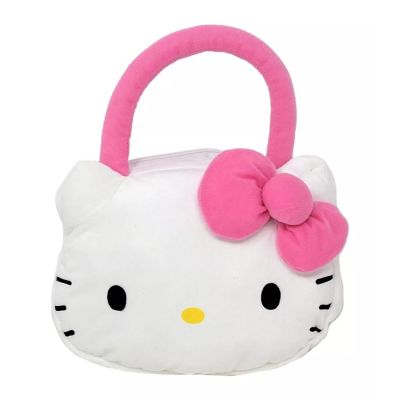 Sanrio Hello Kitty Head-Shaped Plush Handbag Image 1