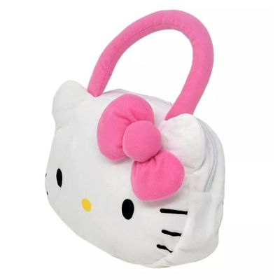 Sanrio Hello Kitty Head-Shaped Plush Handbag Image 1