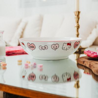Sanrio Hello Kitty "Love" 9-Inch Ceramic Coupe Dinner Bowl Image 2