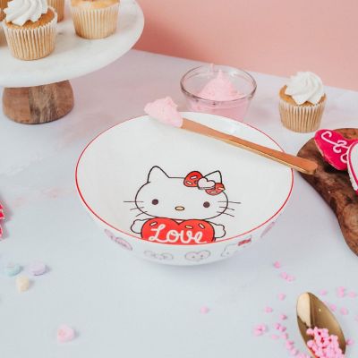 Sanrio Hello Kitty "Love" 9-Inch Ceramic Coupe Dinner Bowl Image 3