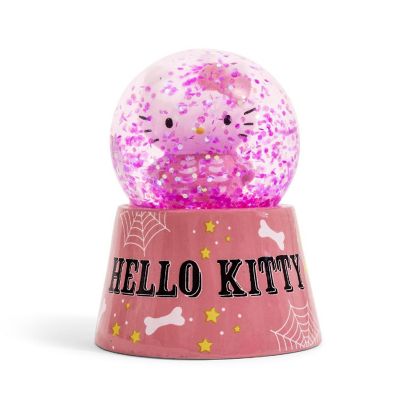 Sanrio Hello Kitty Pink Skeleton 3-Inch Mini Light-Up Snow Globe Image 2