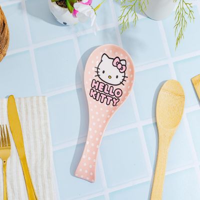 Sanrio Hello Kitty Polka Dots Ceramic Spoon Rest Image 2