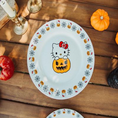 Sanrio Hello Kitty Pumpkin Boo 11-Inch Ceramic Dinner Plate Image 2