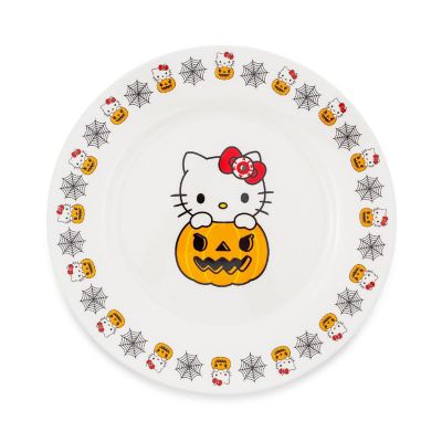Sanrio Hello Kitty Pumpkin Boo 8-Inch Ceramic Dinner Plate Image 1