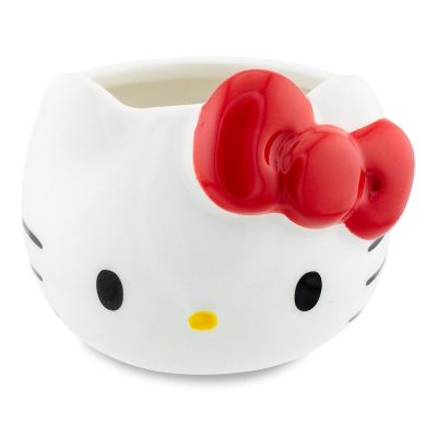 Sanrio Hello Kitty Red Bow Sculpted Ceramic Mini Mug  Holds 3 Ounces Image 1