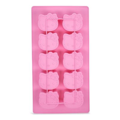 Sanrio Hello Kitty Silicone Mold Ice Cube Tray  Makes 10 Cubes Image 1