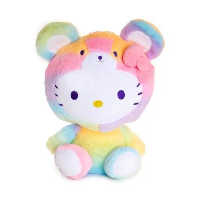 Sanrio Hello Kitty Teddy Bear Rainbow Sherbet 9.5 Inch Plush Image 1