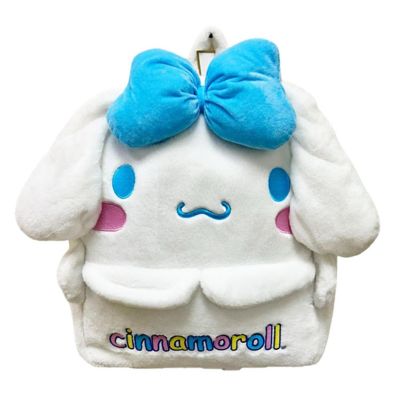Sanrio Kitty Cinnamoroll 16 Inch Embroidered Plush Backpack Image 1