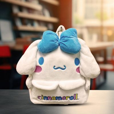 Sanrio Kitty Cinnamoroll 16 Inch Embroidered Plush Backpack Image 1