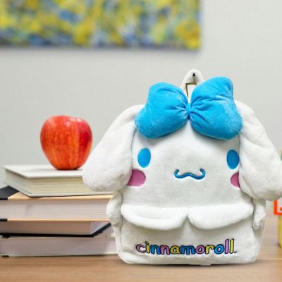 Sanrio Kitty Cinnamoroll 16 Inch Embroidered Plush Backpack Image 2