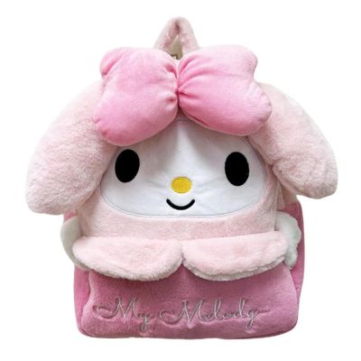Sanrio My Melody 15 Inch Embroidered Plush Backpack Image 1