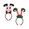 Santa & Elf Legs Headbands - 6 Pc. Image 1
