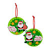 Santa & Stars Christmas Ornament Foam Craft Kit - Makes 12 Image 1