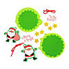 Santa & Stars Christmas Ornament Foam Craft Kit - Makes 12 Image 1