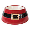 Santa Belt Pet Bowl Image 1