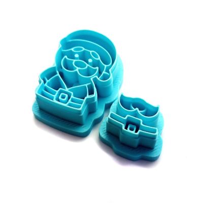Santa Claus Clay Cutters, 2 pc Image 1