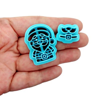 Santa Claus Clay Cutters, 2 pc Image 2