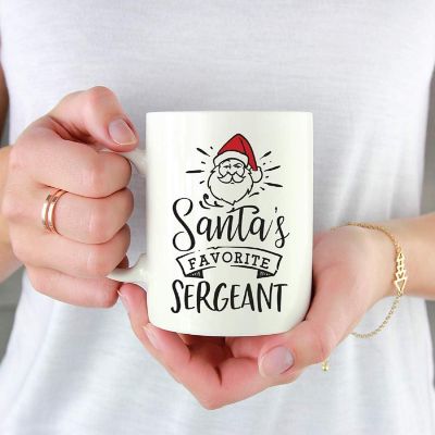 Santa Claus Favorite Sergeant Ceramic Mug Image 1