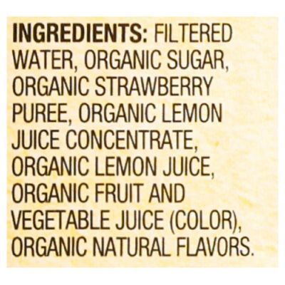 Santa Cruz Organic - Lemonade Strawberry - Case of 8-16 OZ Image 1