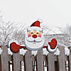 Santa Fence Peeker Christmas Decoration Image 1