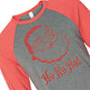 Santa Ho Ho Ho Adult's Baseball T-Shirt - Large Image 1