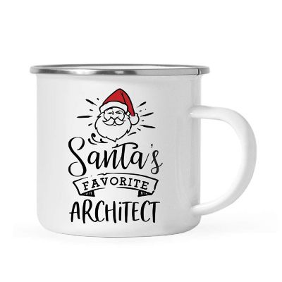 Santa Loves Architect 11oz Camp Mug Image 1