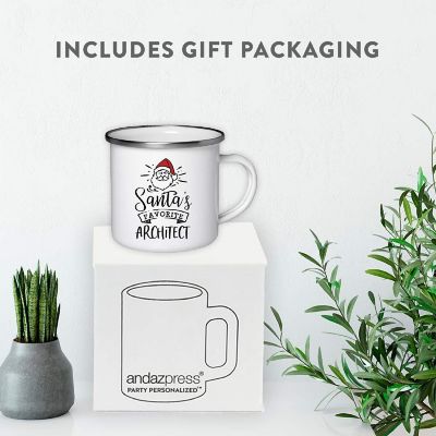 Santa Loves Architect 11oz Camp Mug Image 3
