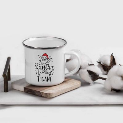 Santa Loves Tenant 11oz Camp Mug Image 1