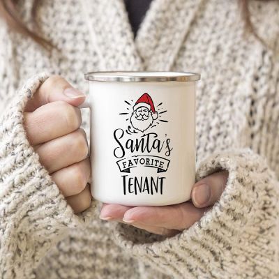 Santa Loves Tenant 11oz Camp Mug Image 2